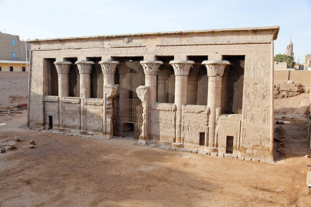 kom ombo temple on the bank of nile river in egypt