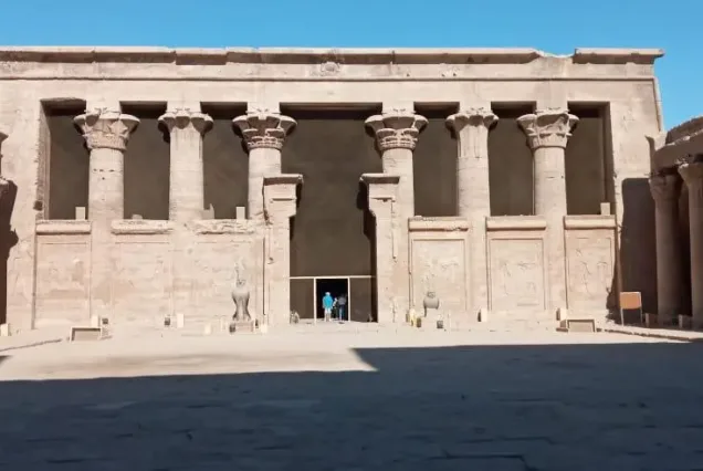 edfu temple by the day